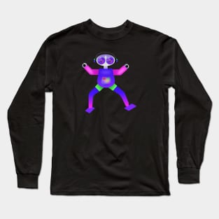 Dancing robot Long Sleeve T-Shirt